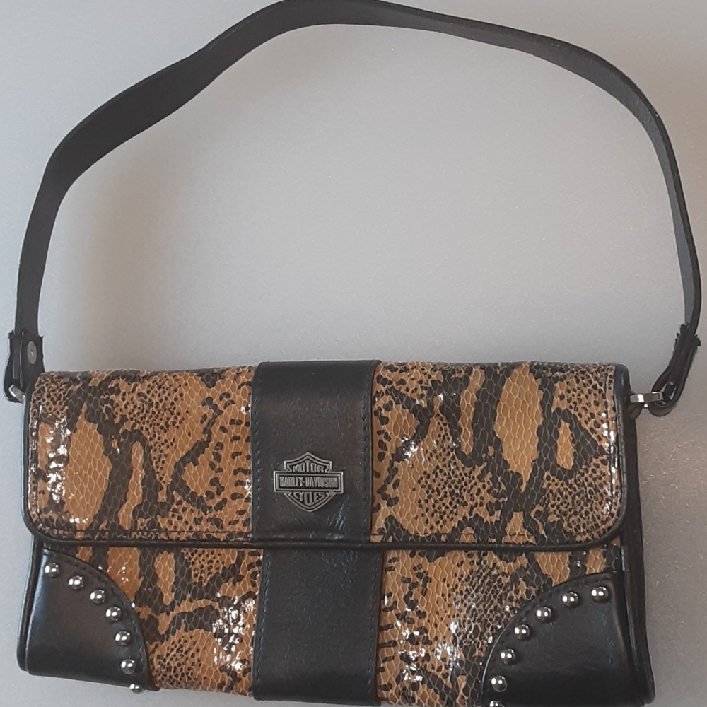 Harley Davidson snakeskin purse